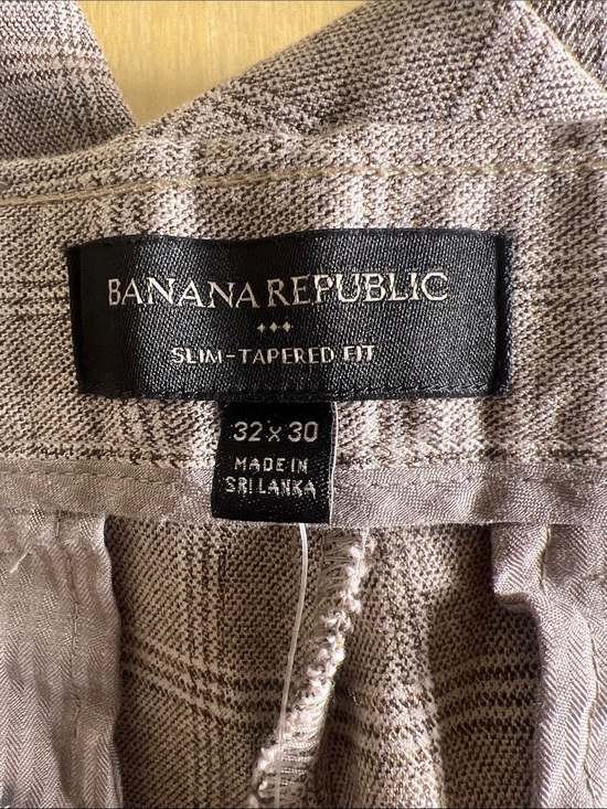 Banana Republic Other - Banana Republic brown Plaid Dress Pants size 32x30